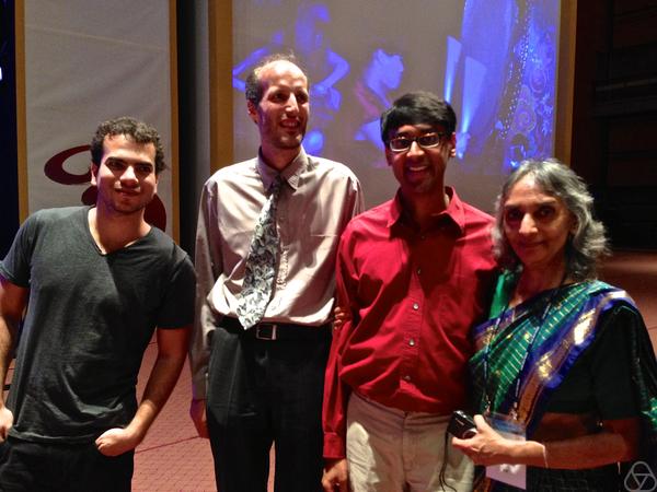 Artur Avila, Martin Hairer, Manjul Bhargava, Mira Bhargava