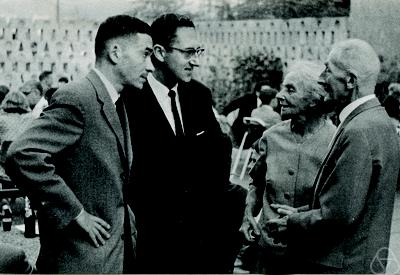 Heinz Bauer, Mrs. Haupt, Philippe Courrège, Otto Haupt